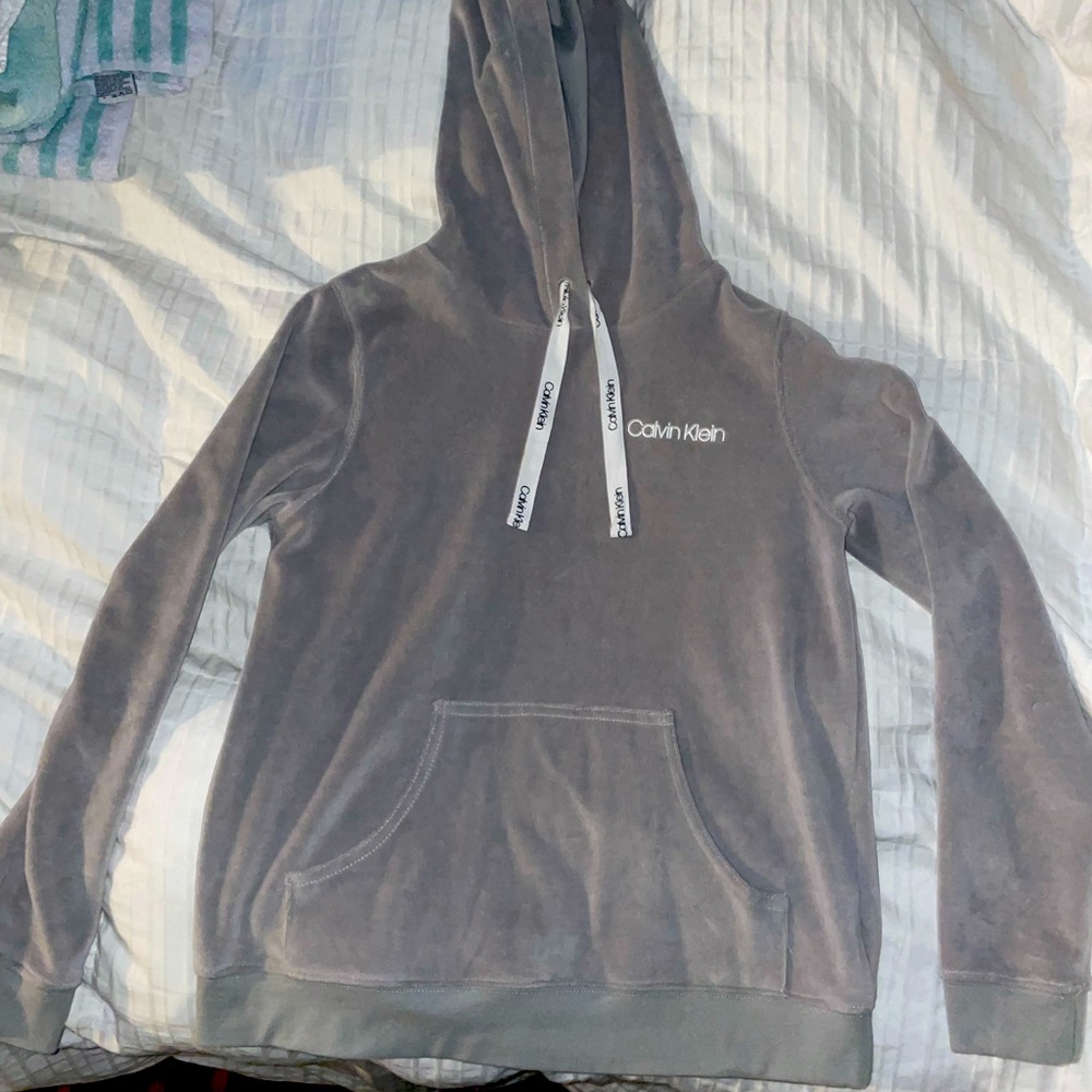 Grey Calvin Klein hoodie